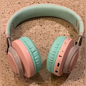 Riwbox WT-7S BT Headphones Light Up, Foldable Stereo Wireless Headset Kids